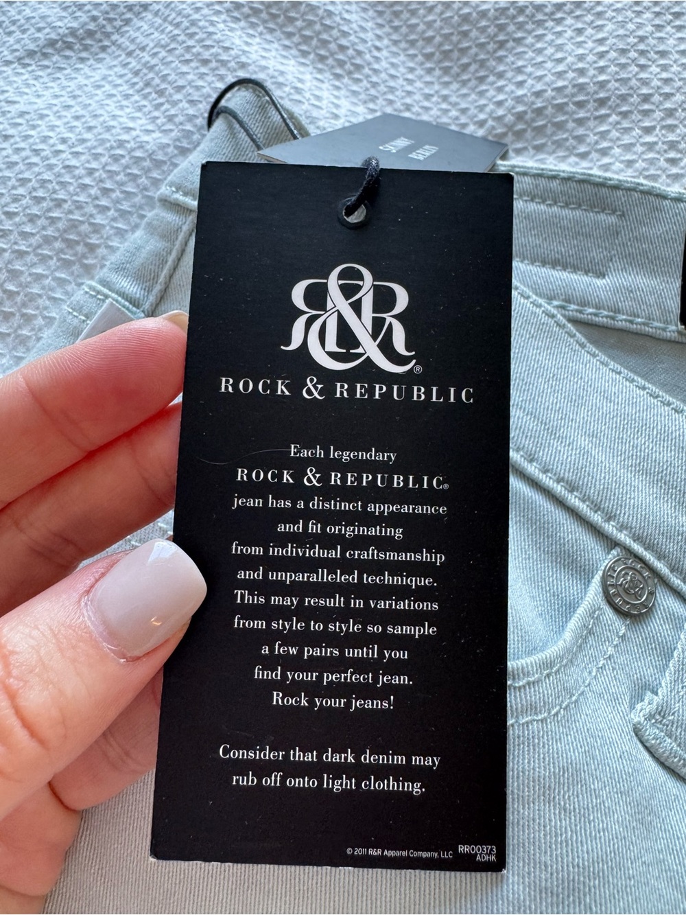 Rock & Republic Light Blue Berlin Skinny Jeans - Picture 6 of 9